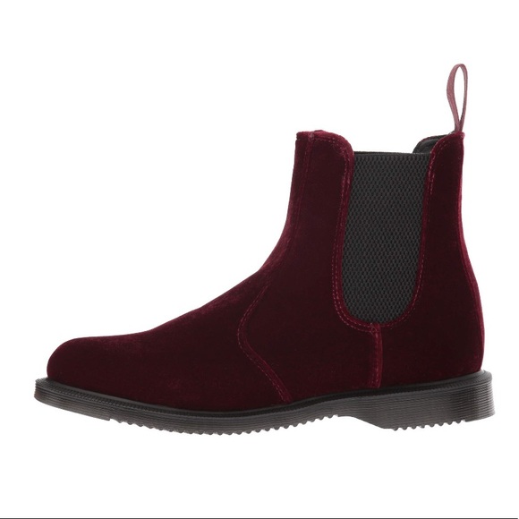 🆕Dr Marten Flora Kensington Cherry 🍒 Velvet NWT - Picture 6 of 16